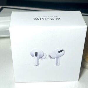 AirPods Pro BOX + oem charger cable + covers